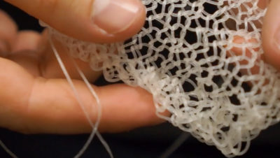 sample of knitted algae