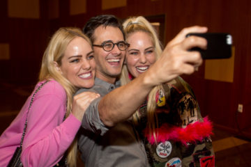 The Beckerman Twins- Cailli and Sam talk to students about their Fashion Blog at FIT on Monday, October 9, 2017.