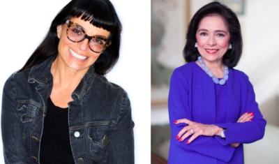 Norma Kamali and Dr. Joyce F. Brown