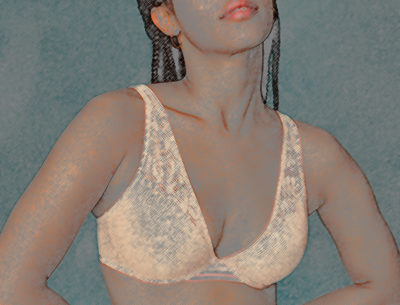 woman in bra