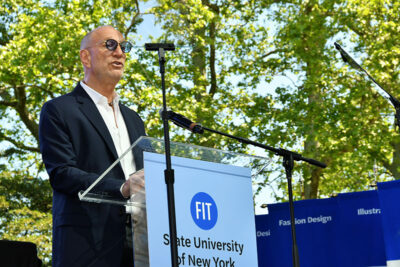 Gary Wassner, CEO of Hilldun Corporation at the podium