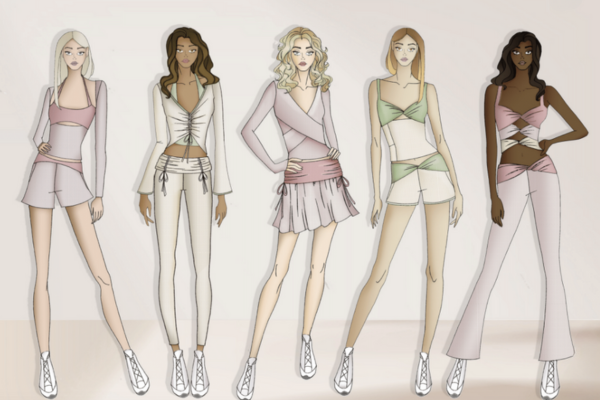 illustrations of garment designs