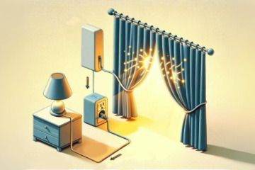 illustration of Solariscape, solar curtains designed by Annie Hassan
