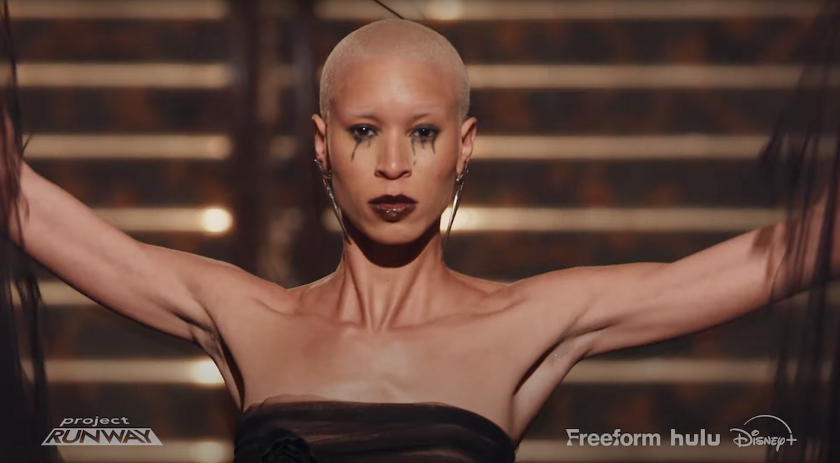 model wearing a look designed by Yuchen Han.